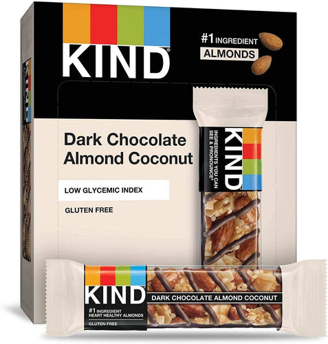 KIND Bars, Dark Chocolate Almond & Coconut, 1.4oz (Pack of 12) - Oasis Snacks