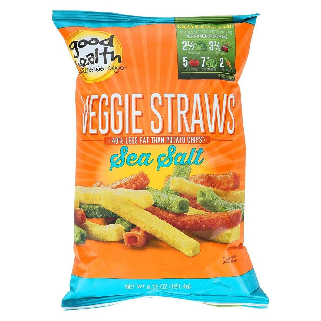 Good Health Veggie Straws, Sea Salt, 6.75oz (Pack of 10) - Oasis Snacks