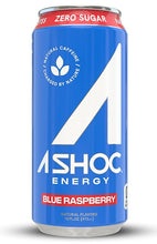 Load image into Gallery viewer, A SHOC Energy Drink, Blue Raspberry, 16oz (Pack of 12)
