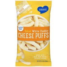 Load image into Gallery viewer, Barbara&#39;s Cheese Puffs, Baked White Cheddar, 5.5oz (Pack of 12) - Oasis Snacks
