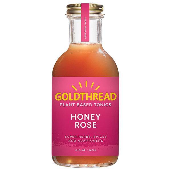 Goldthread Tonic Drink, Honey Rose, 12oz (Pack of 6) - Oasis Snacks