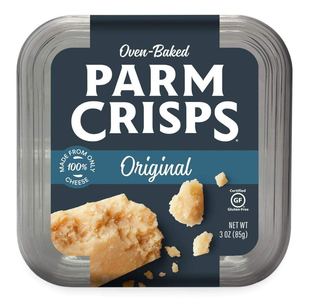 ParmCrisps Original Flavor, Gourmet Snack , 3 oz Tubs (Pack of 12) - Oasis Snacks