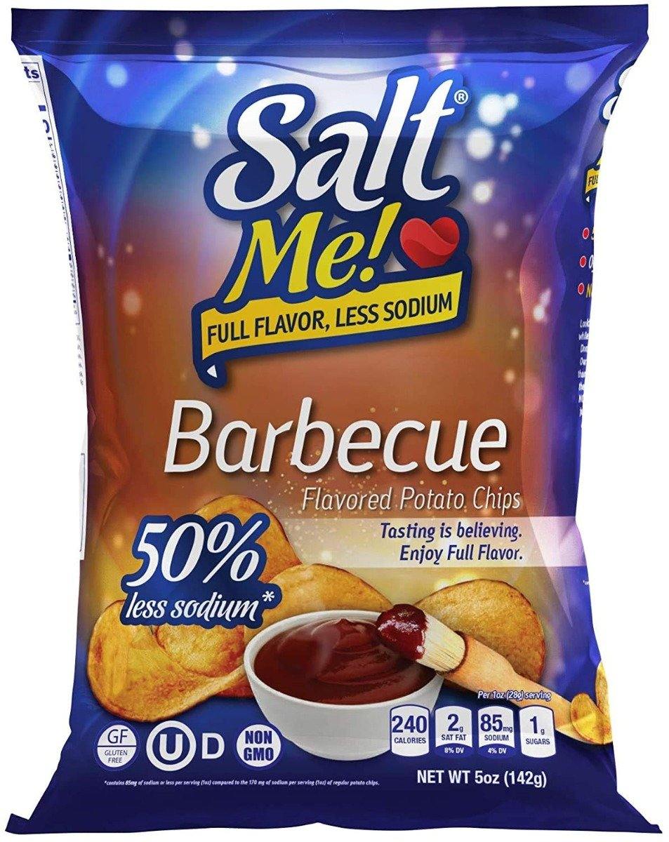 SaltMe! Potato Chips, Barbecue, 5oz (Pack of 6) - Oasis Snacks
