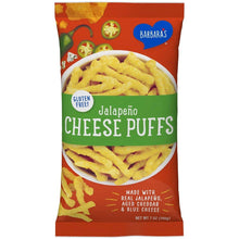 Load image into Gallery viewer, Barbara&#39;s Cheese Puffs, Jalapeno, 7oz (Pack of 12) - Oasis Snacks
