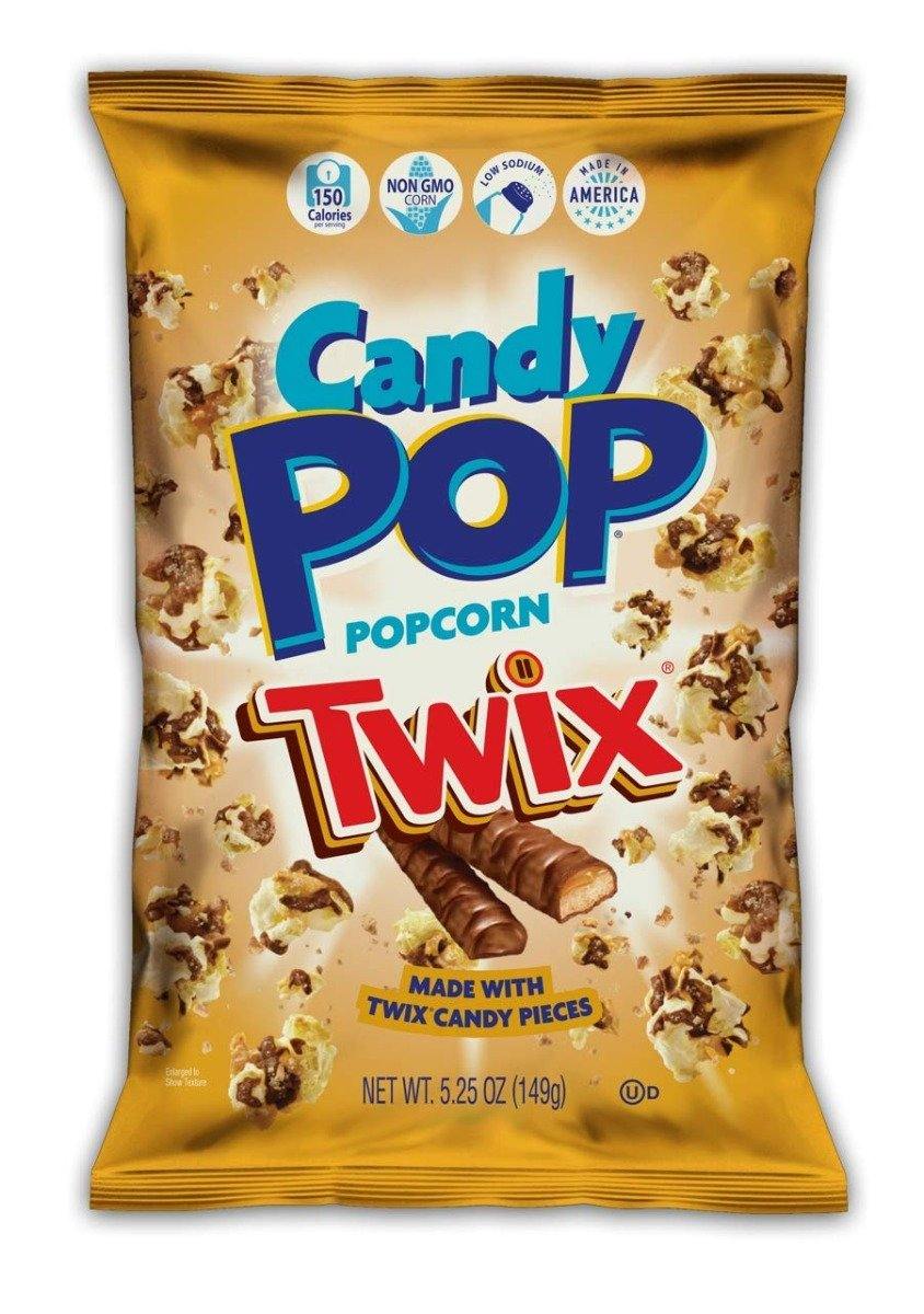 Candy Pop Popcorn, Twix, 5.5oz (Pack of 12) - Oasis Snacks