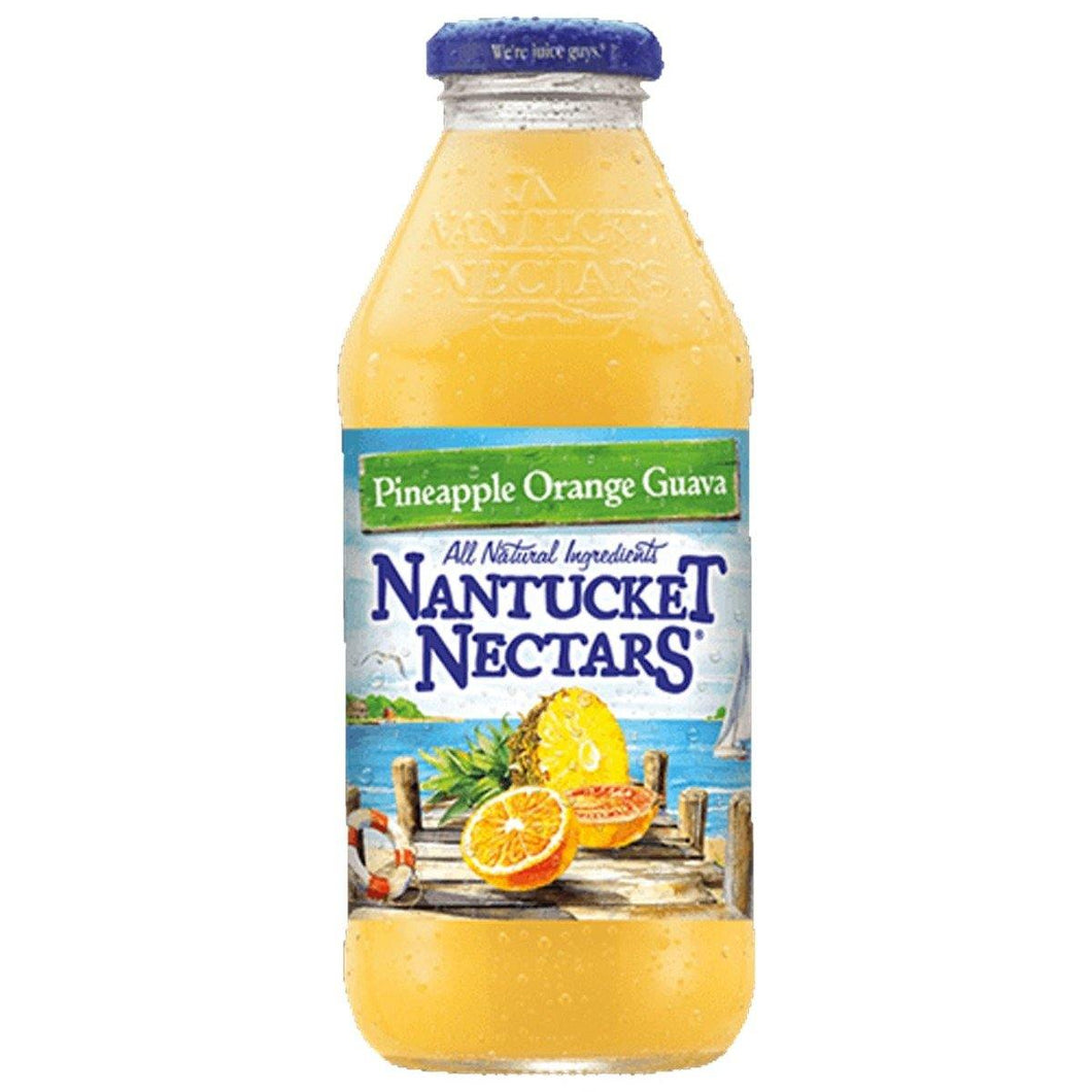 Nantucket Nectars All Natural Juice, Pineapple Orange Guava, 16oz (Pack of 12) - Oasis Snacks