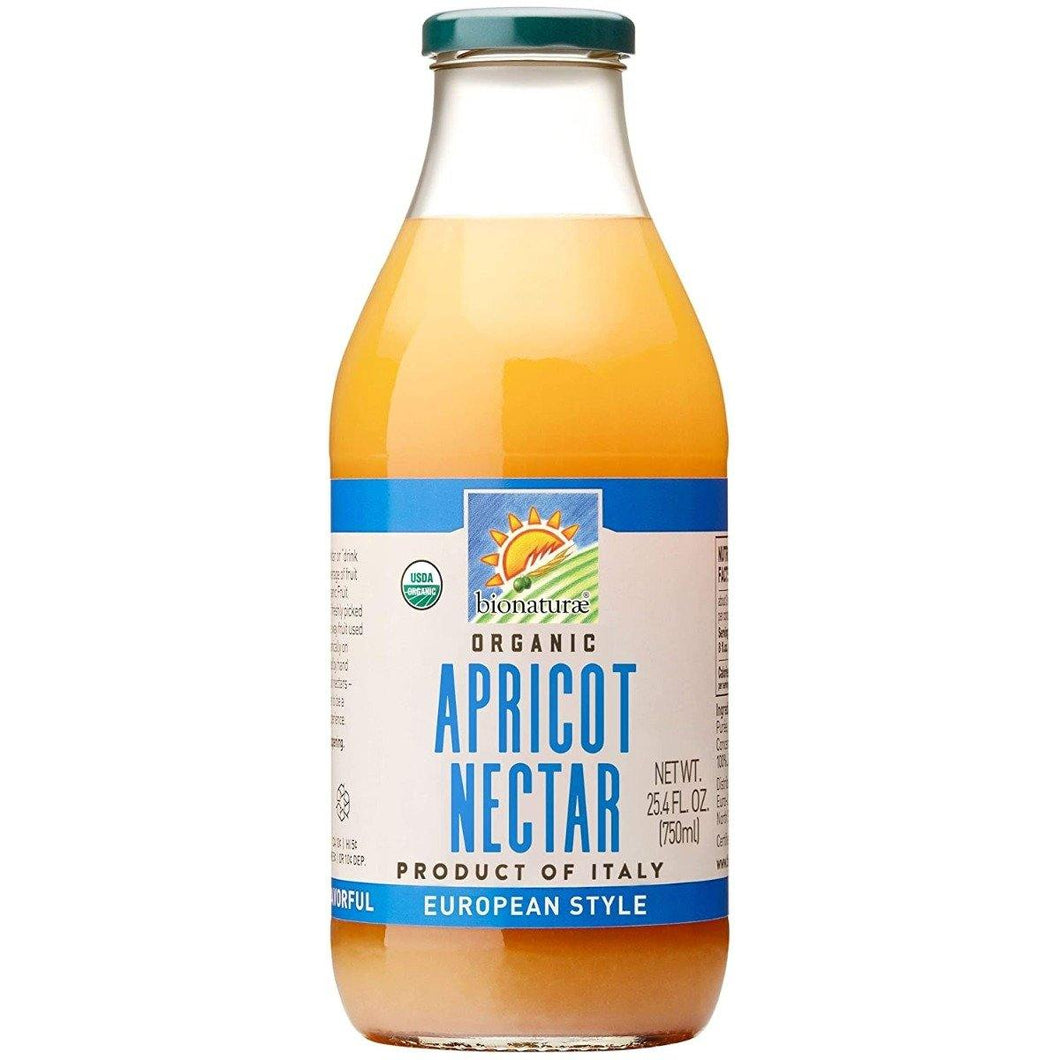 Bionaturae Organic Nectar, Apricot, 25.4oz (Pack of 6) - Oasis Snacks
