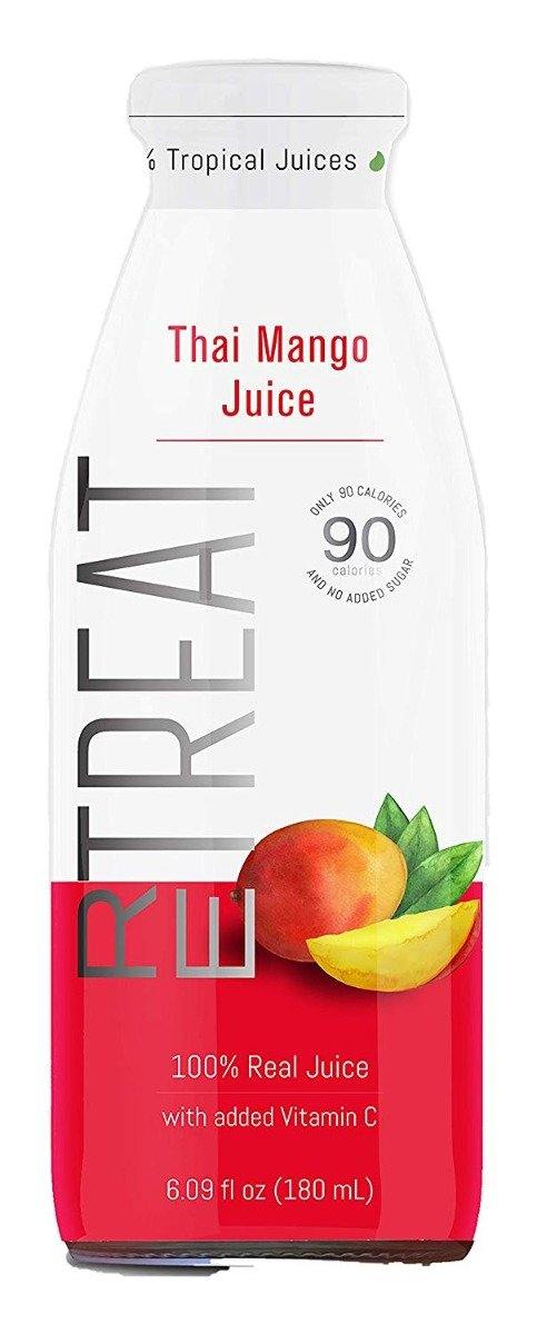 reTREAT 100% Real Tropical Juice, Thai Mango, 6.09 oz (Pack of 12) - Oasis Snacks