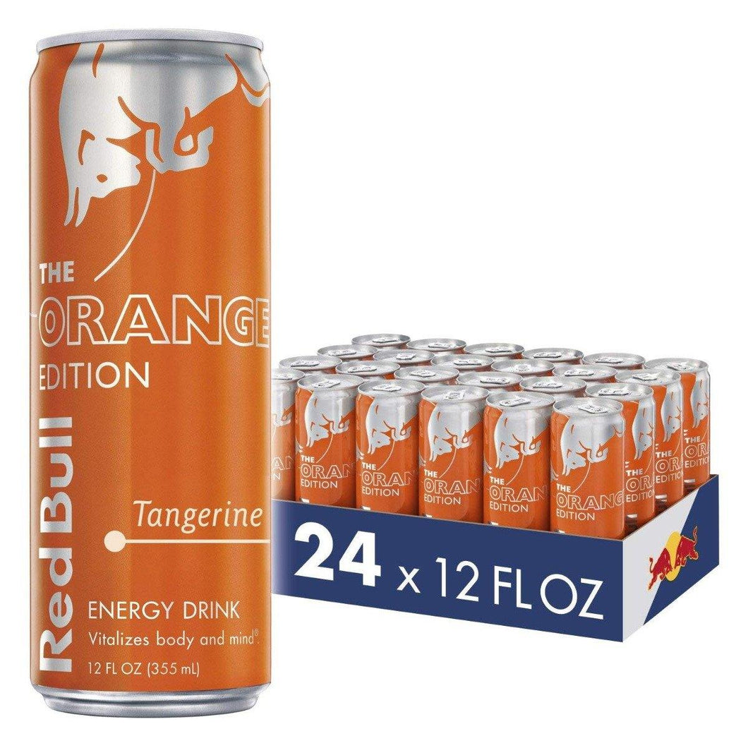 Red Bull Energy Drink Tangerine 12 Fl Oz, Orange Edition (Pack of 24) - Oasis Snacks