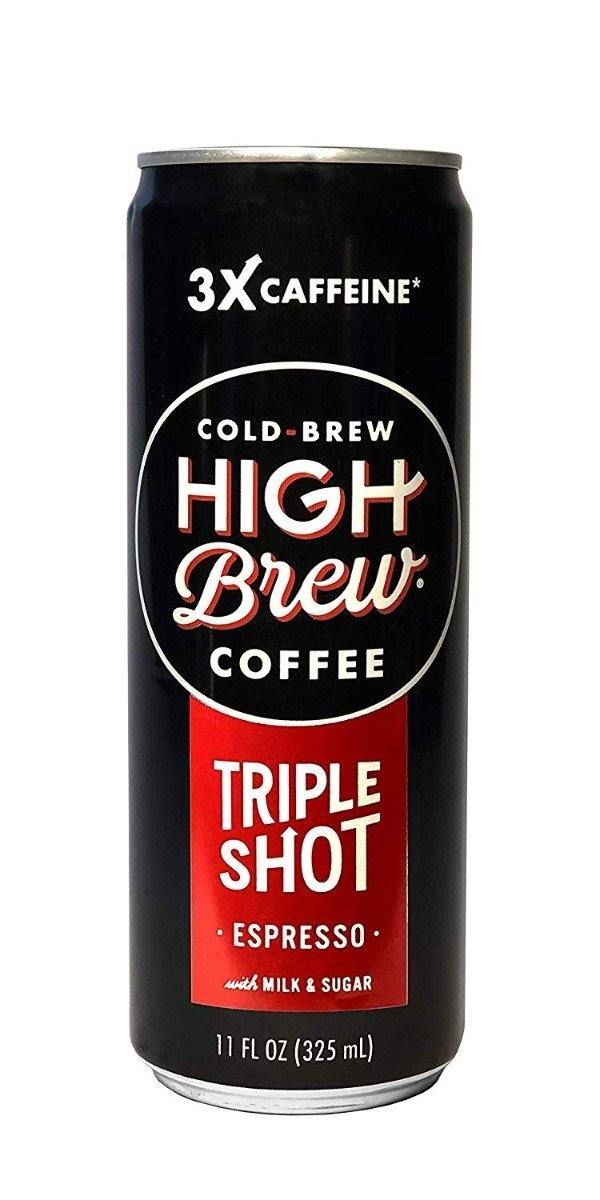 High Brew Cold Brew Coffee Triple Shot, Espresso, 11 Oz (Pack of 12) - Oasis Snacks