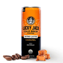 Load image into Gallery viewer, Lucky Jack Cold Brew Coffee, Caramel with Oatmilk, 7.5oz (Pack of 12)
