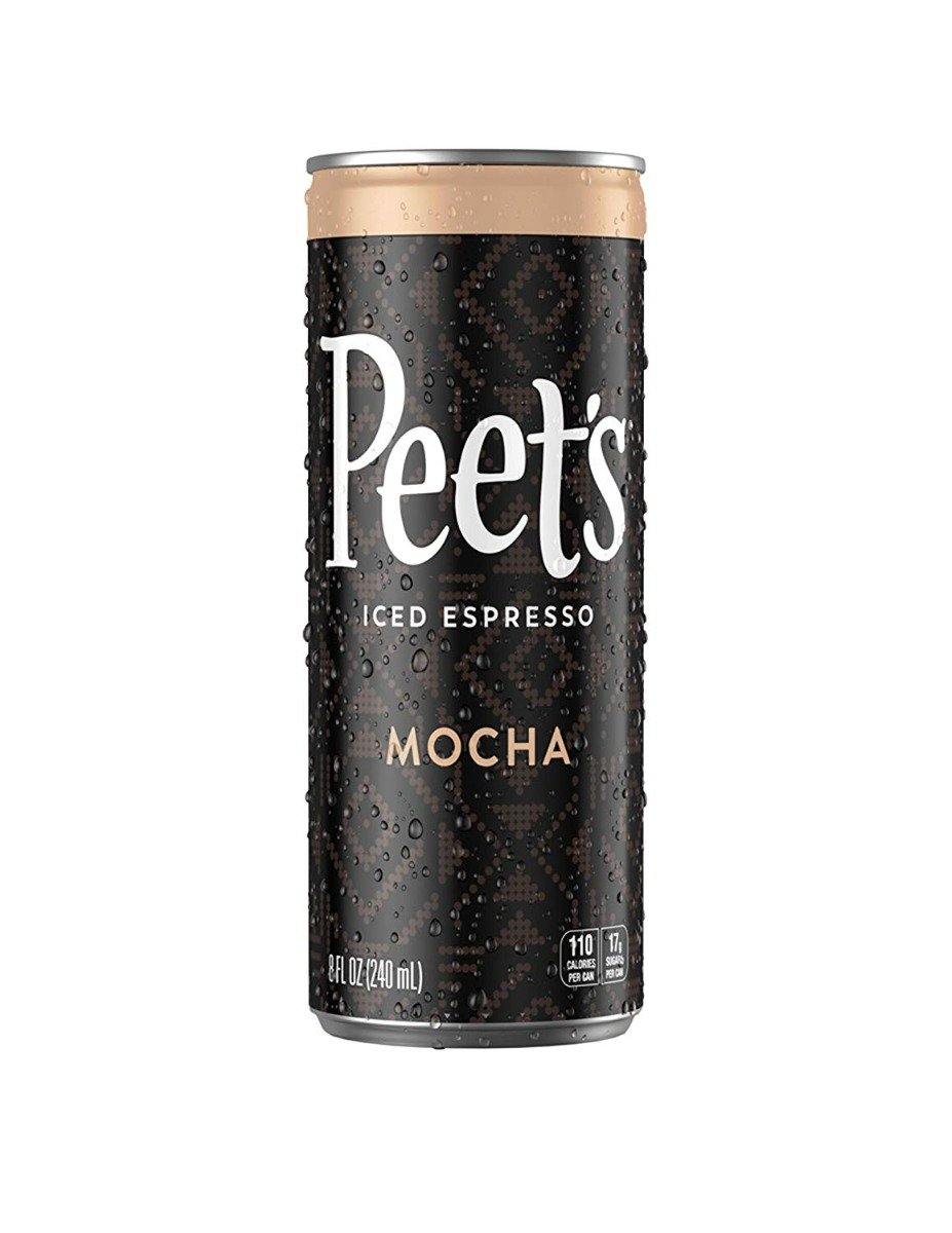 Peet's Iced Espresso, Mocha, 8 oz (Pack of 12) - Oasis Snacks