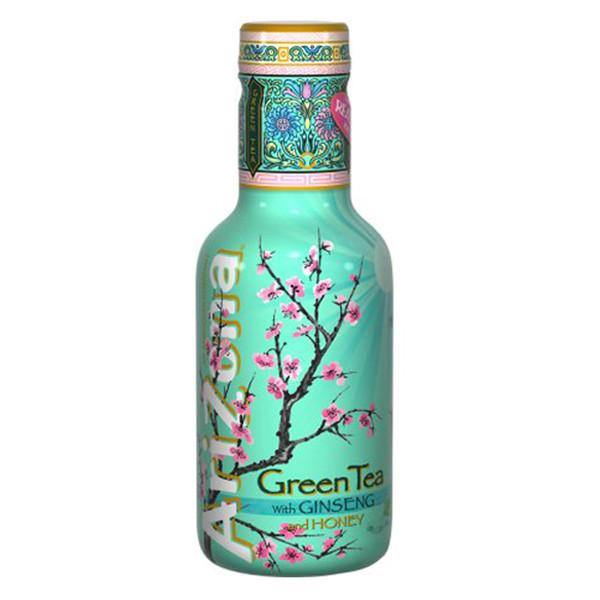 AriZona Green Iced Tea 16.9 oz Plastic Bottles (Pack of 20) - Oasis Snacks