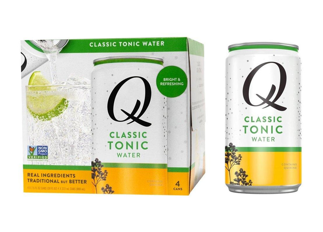 Q Mixers Classic Tonic Water Cocktail Mixer, 7.5oz (Pack of 24) - Oasis Snacks