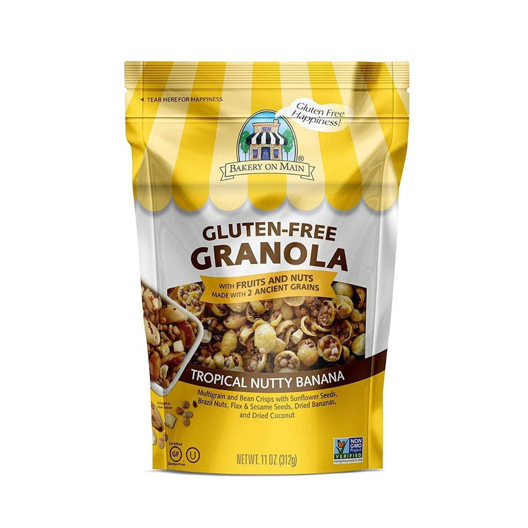Bakery on Main Granola, Tropical Nutty Banana, 11oz (Pack of 6) - Oasis Snacks