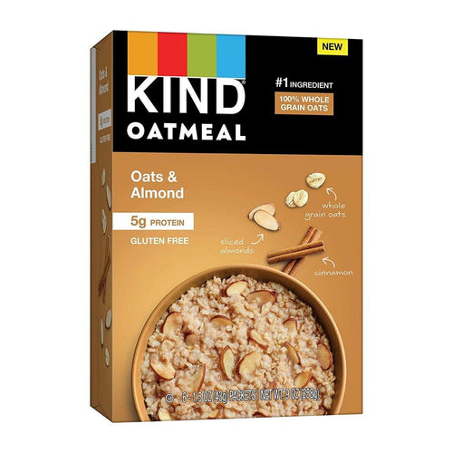KIND Oatmeal, Oats & Almond, 9oz (Pack of 5) - Oasis Snacks