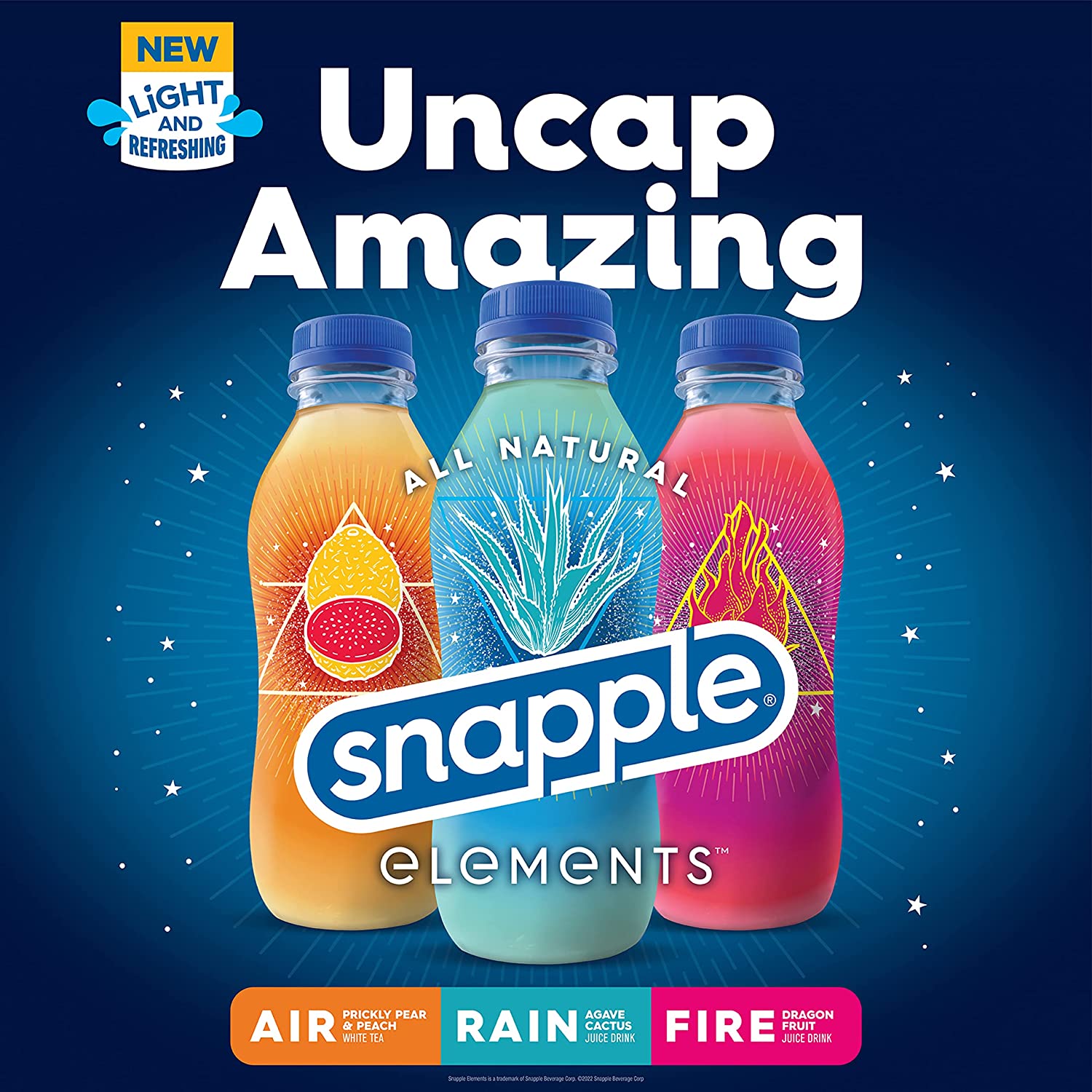 Snapple White Tea, Prickly Pear & Peach, Air