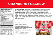 Load image into Gallery viewer, Bakery on Main Granola, Cranberry Cashew, 11oz (Pack of 6) - Oasis Snacks
