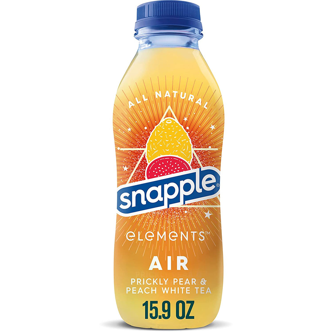 Snapple Elements Air, Prickly Pear Peach White Tea, 15.9oz - Multi-Pack