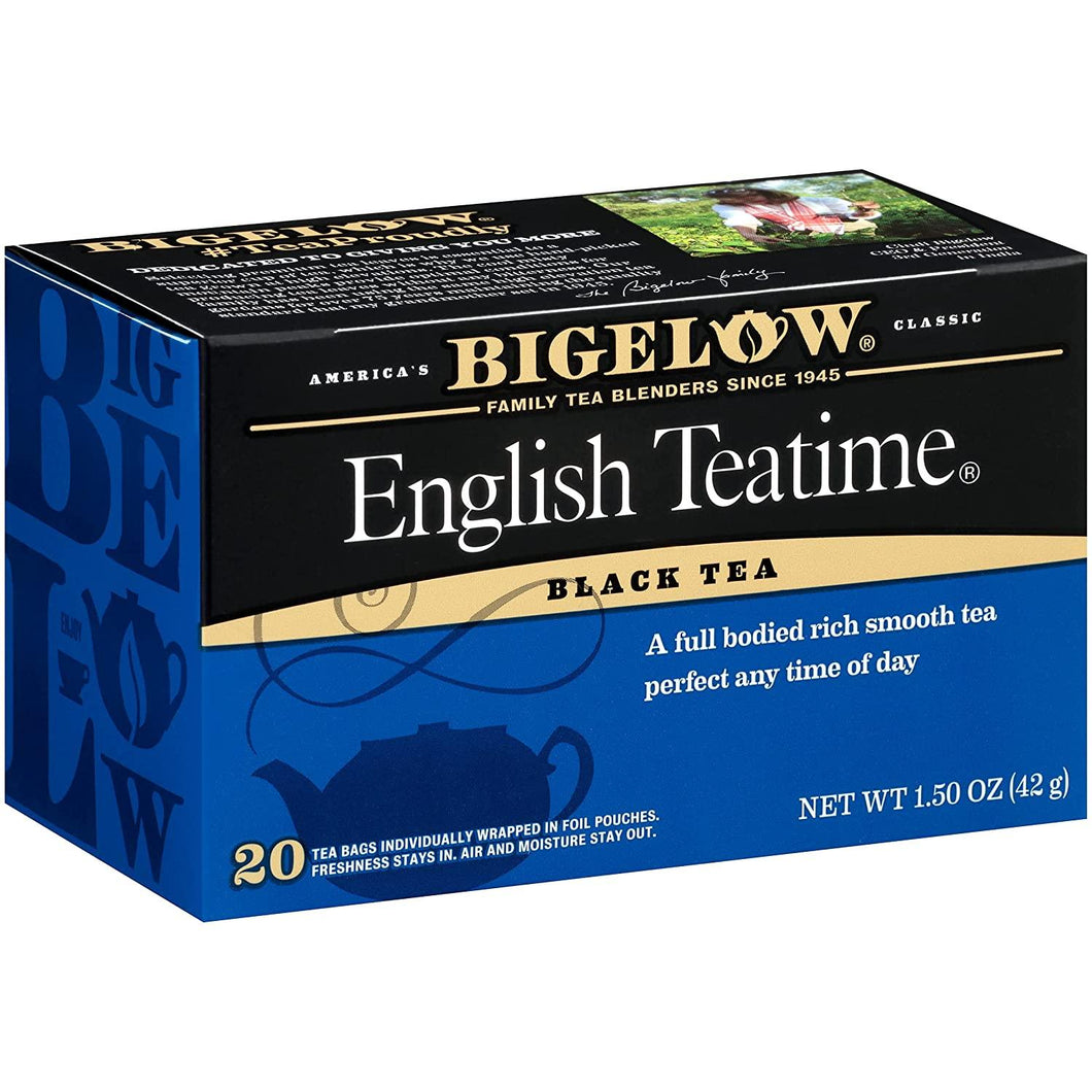 Bigelow Tea Bags, English Teatime Black Tea, 20-Count Box (Pack of 6) - Oasis Snacks