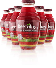 Load image into Gallery viewer, Beetology 100% Organic Cold Pressed Juice, Beet &amp; Lemon &amp; Ginger, 8.45oz (Pack of 6)
