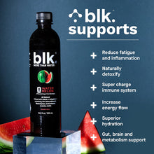 Load image into Gallery viewer, blk. Natural Mineral Alkaline Water, Watermelon, 16.9oz (Pack of 12)
