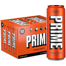 Load image into Gallery viewer, PRIME Energy Drink, Orange Mango, 12oz (Pack of 12)
