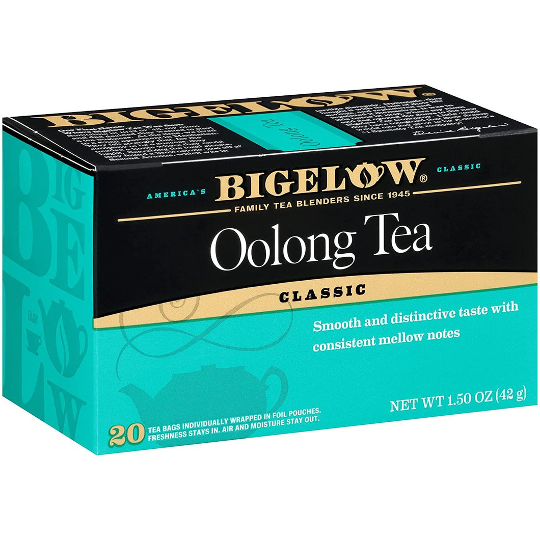 Bigelow Tea Bags, Oolong Classic Tea, 20-Count Box (Pack of 6) - Oasis Snacks
