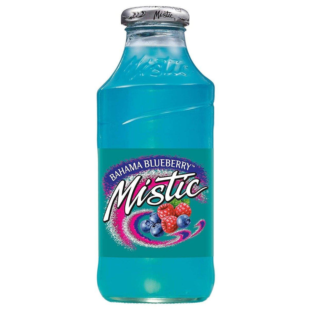 Mistic Fruit Drink, Bahama Blueberry, 16 oz (Pack of 12) - Oasis Snacks