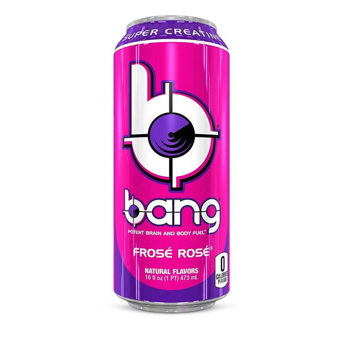 BANG Energy Drink, Frose Rose, 16oz Cans (Pack of 12) - Oasis Snacks