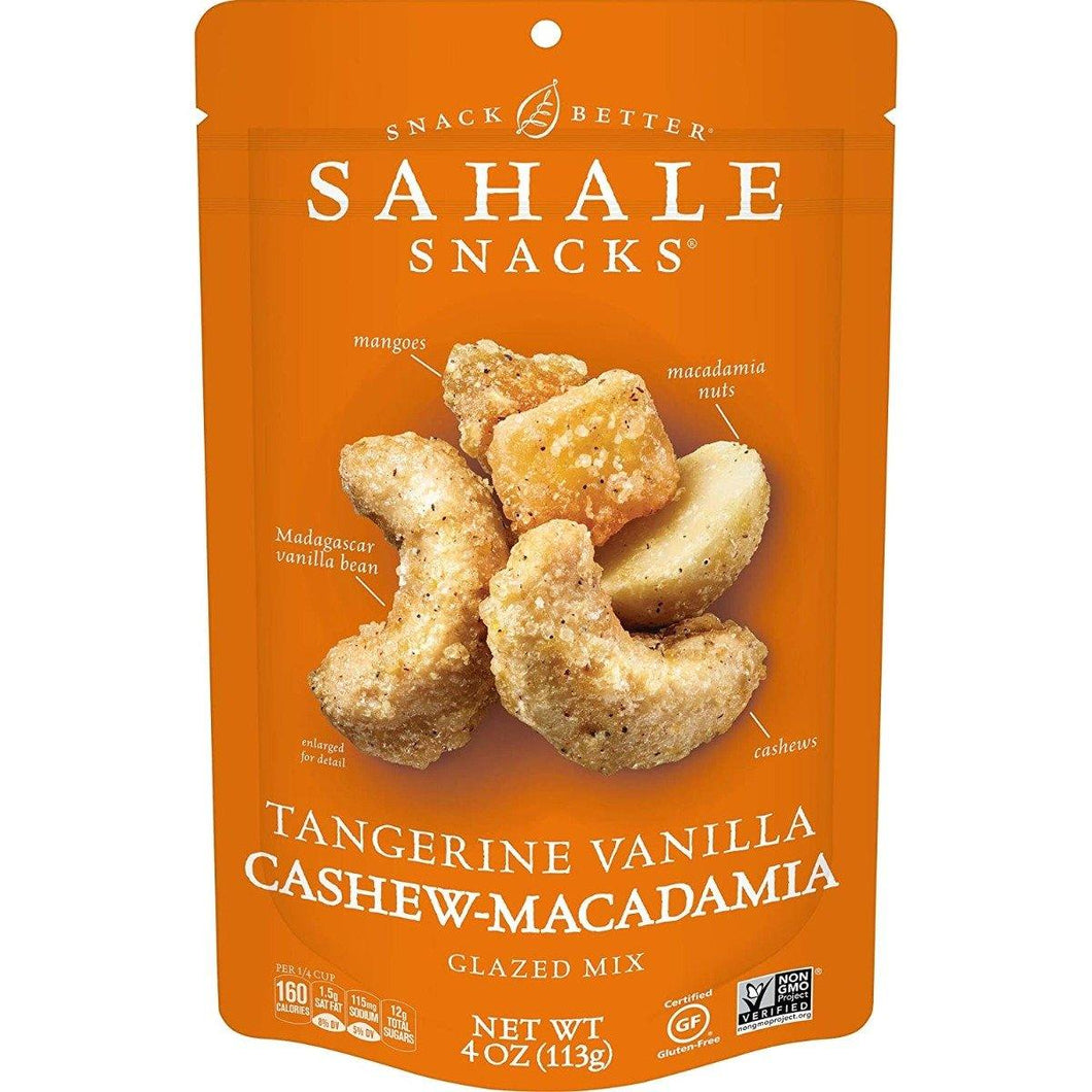 Sahale Snacks, Tangerine Vanilla Cashew Macadamia Glazed Mix, 4oz (Pack of 6) - Oasis Snacks