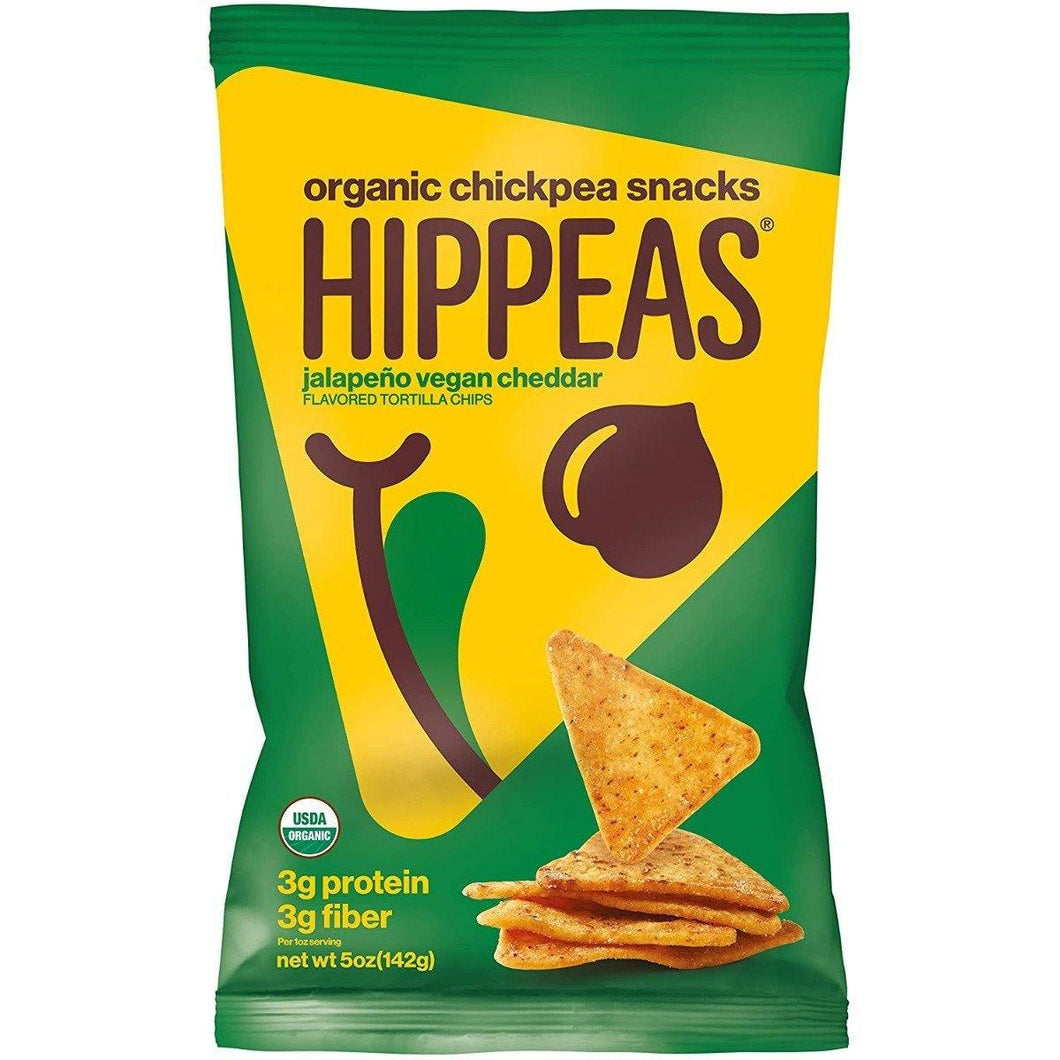 Hippeas Organic Chickpea Tortilla Chips, Jalapeno Vegan Cheddar, 5oz - Multi Pack - Oasis Snacks