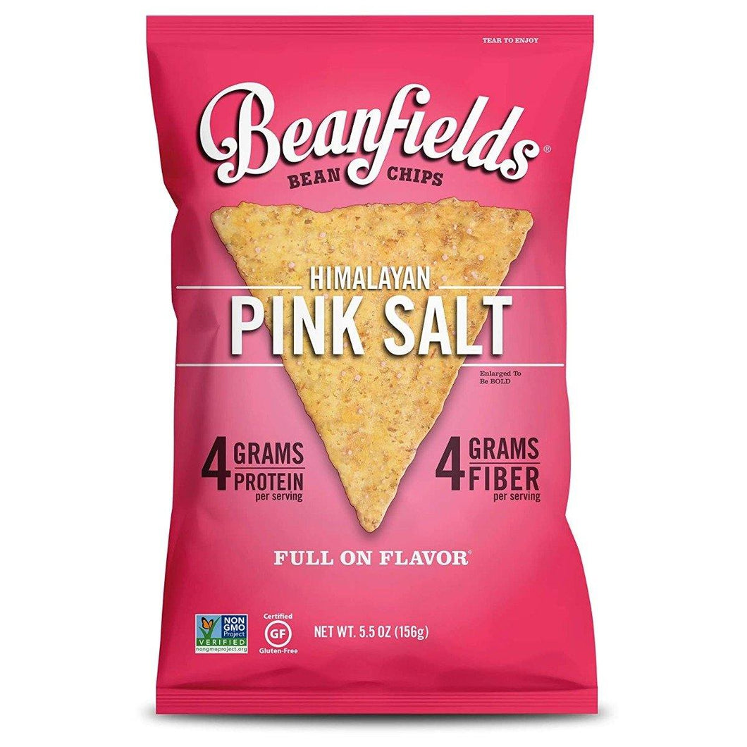 Beanfields Bean Chips, Himalayan Pink Salt, 5.5 Ounce (Pack of 6) - Oasis Snacks