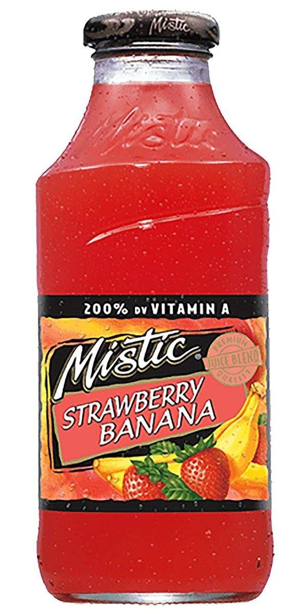 Mistic Fruit Drink, Strawberry Banana, 16 oz (Pack of 12) - Oasis Snacks