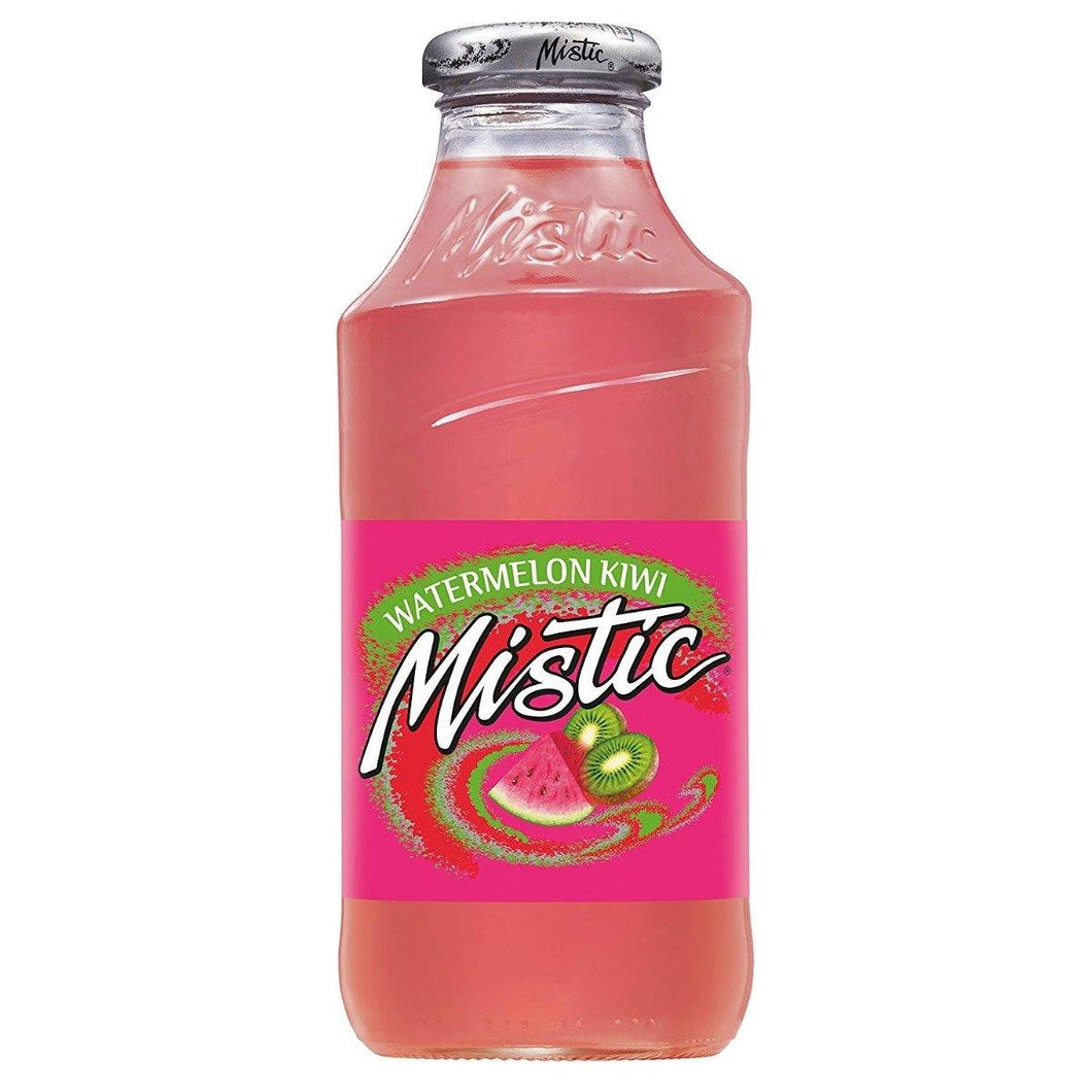 Mistic Fruit Drink, Watermelon Kiwi, 16 oz (Pack of 12) - Oasis Snacks