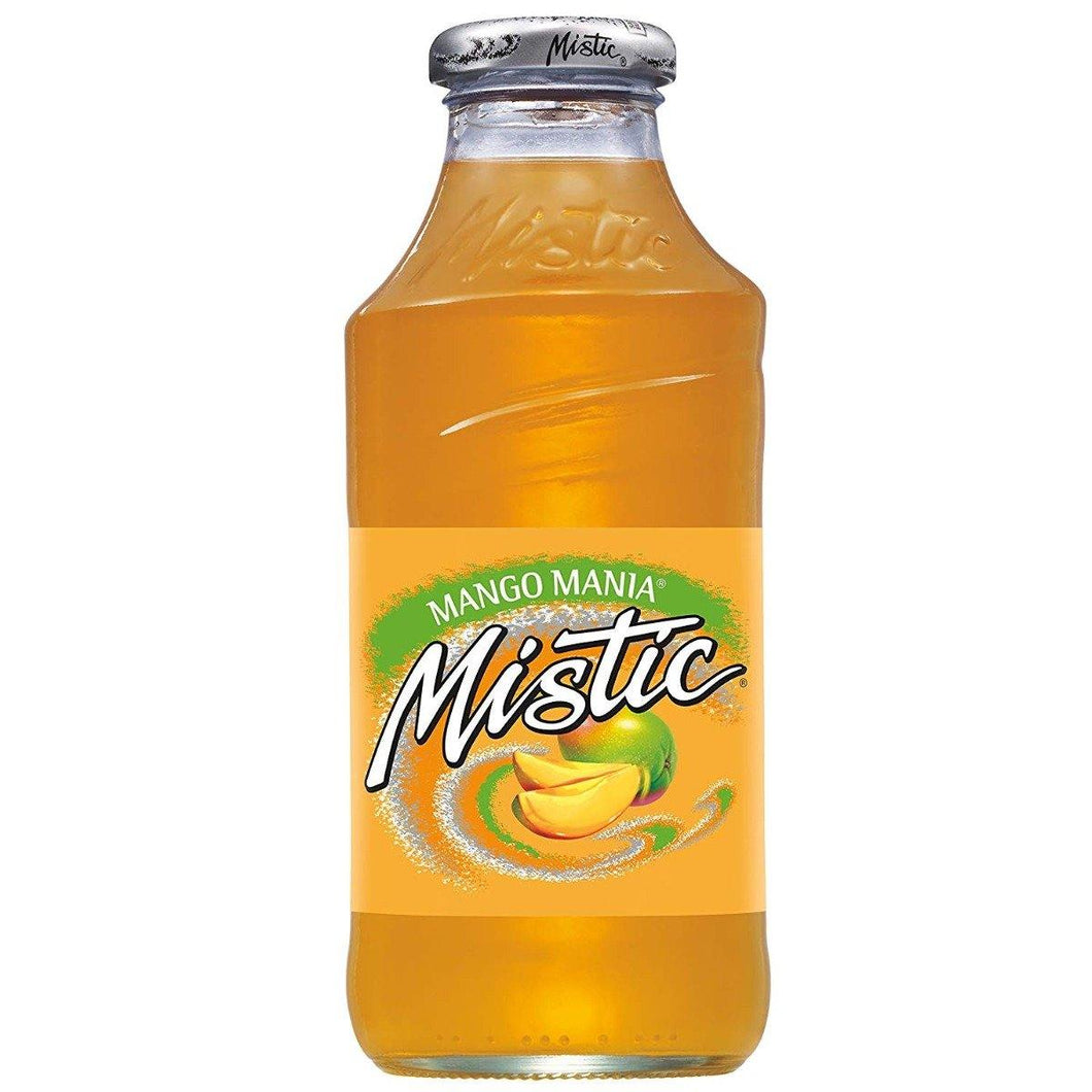 Mistic Fruit Drink, Mango Mania, 16 oz (Pack of 12) - Oasis Snacks