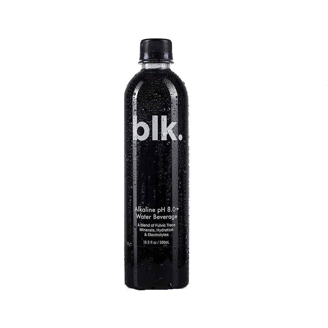 blk. Natural Mineral Alkaline Water, 16.9oz (Pack of 12)
