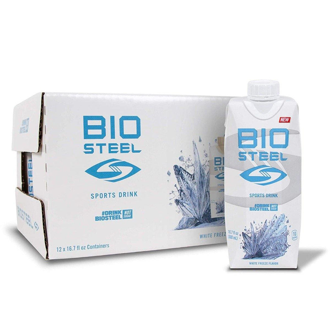 BioSteel Sports Drink, White Freeze, 16.7oz (Pack of 12) - Oasis Snacks