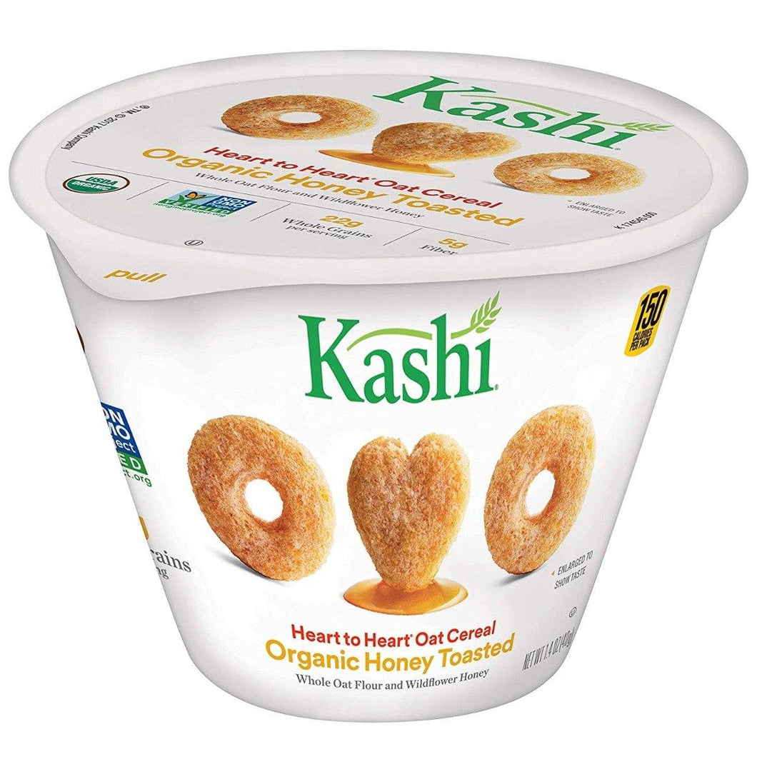 Kashi Cereal Cups, Honey Toasted, 1.4oz (Pack of 12) - Oasis Snacks