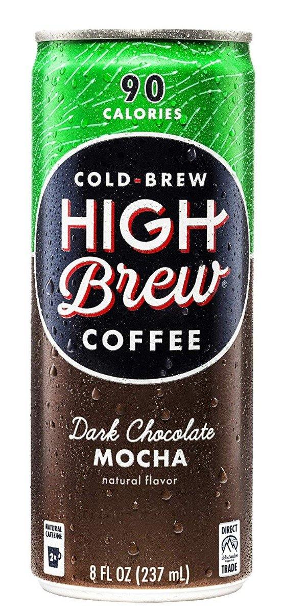 High Brew Coffee, Dark Chocolate Mocha, 8 Fl Oz (Pack of 12) - Oasis Snacks