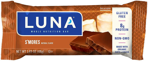 Luna Bar, S'mores, 1.69oz (Pack of 15) - Oasis Snacks