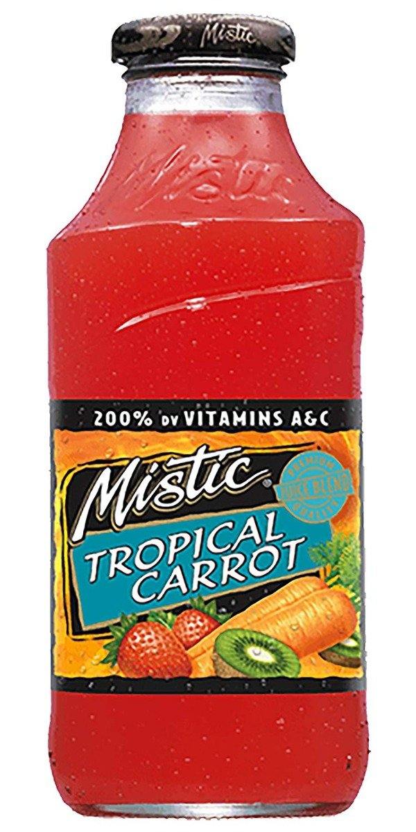 Mistic Fruit Drink, Tropical Carrot, 16 oz (Pack of 12) - Oasis Snacks