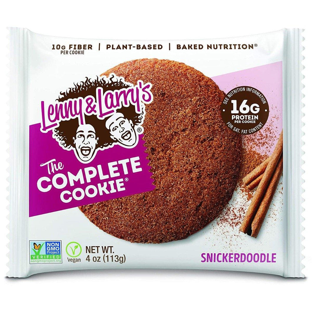 Lenny & Larry's The Complete Cookie, Snickerdoodle, 4oz (Pack of 12) - Oasis Snacks