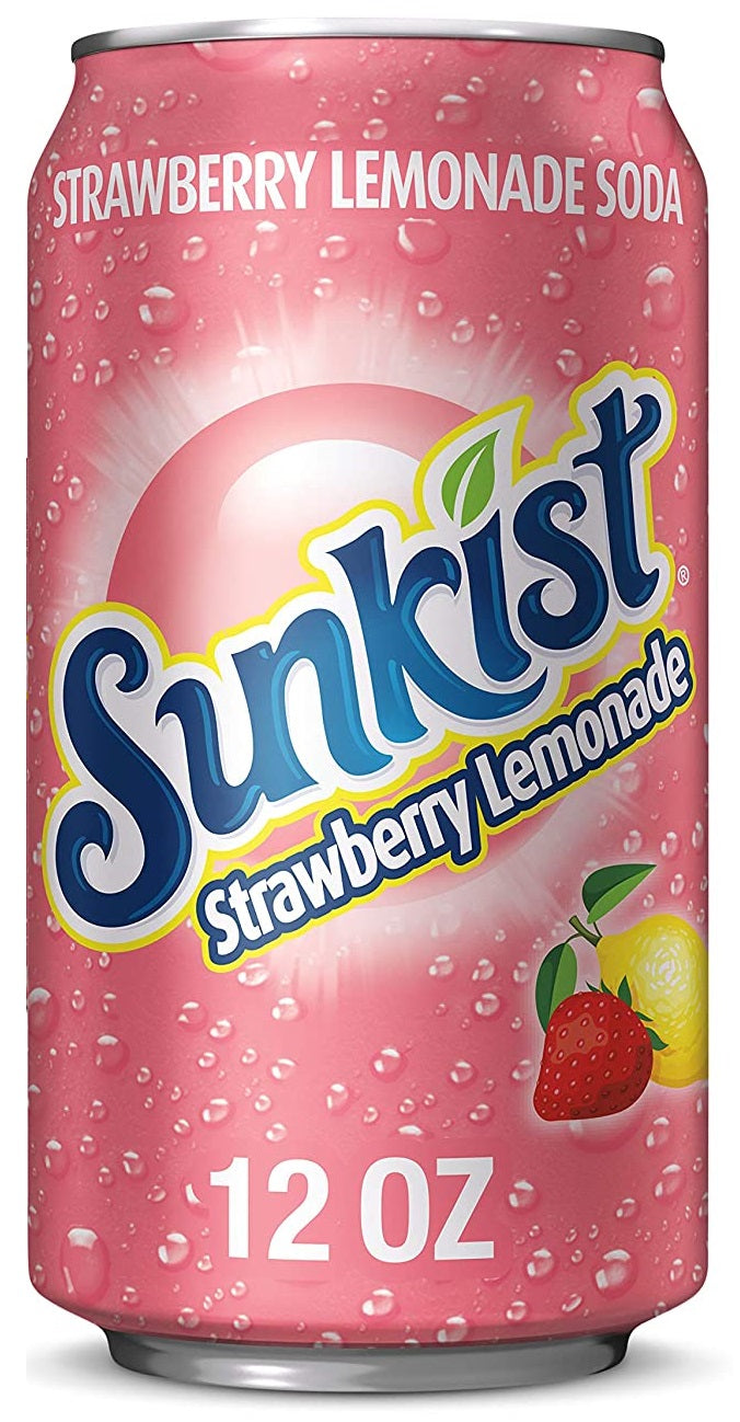 Sunkist Soda, Strawberry Lemonade, 12oz - Multi-Pack