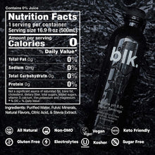 Load image into Gallery viewer, blk. Natural Mineral Alkaline Water, 16.9oz (Pack of 12)
