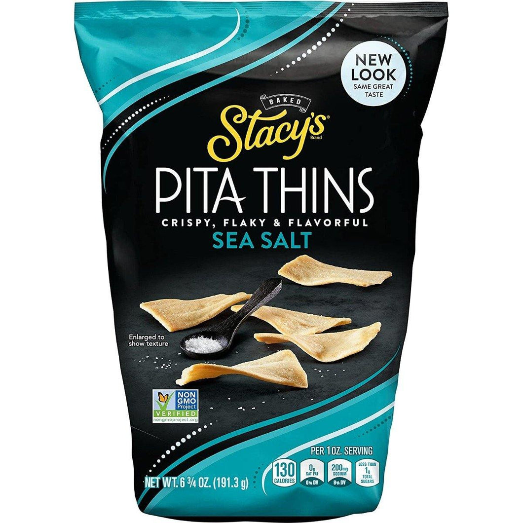 Stacy's Pita Thins, Simply Naked, 6.7oz (Pack of 8) - Oasis Snacks