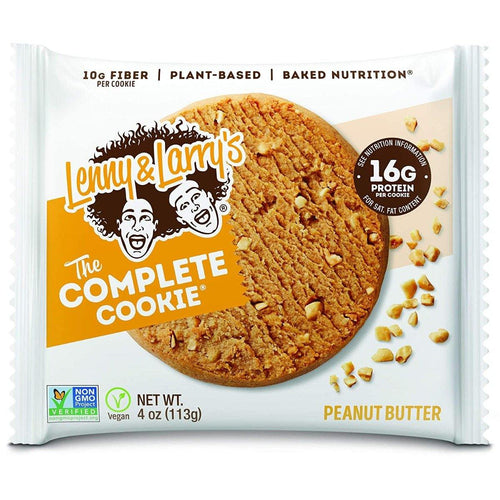 Lenny & Larry's The Complete Cookie, Peanut Butter, 4oz (Pack of 12) - Oasis Snacks