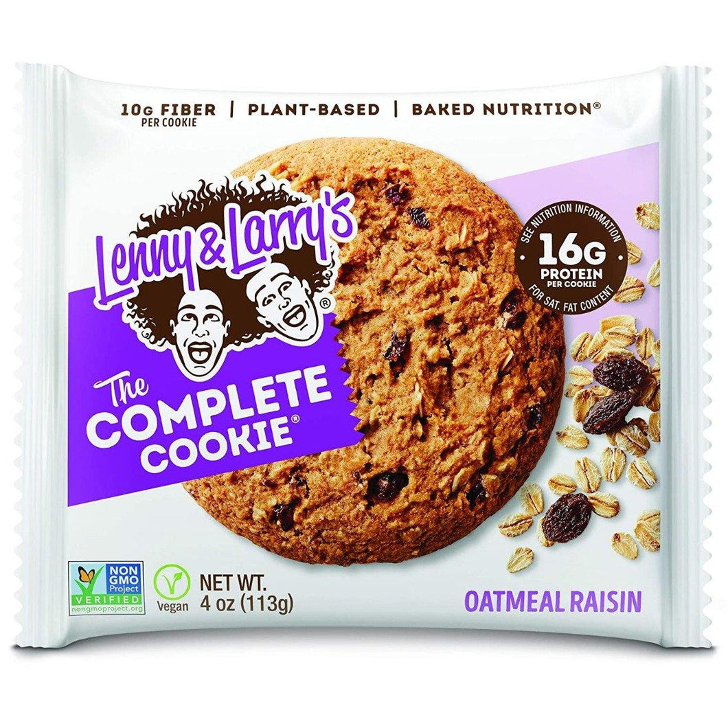 Lenny & Larry's The Complete Cookie, Oatmeal Raisin, 4oz (Pack of 12) - Oasis Snacks