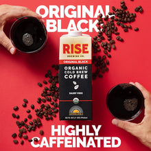 Load image into Gallery viewer, RISE Brewing Co. Cold Brew Coffee, Original Black, 32oz (Pack of 6)
