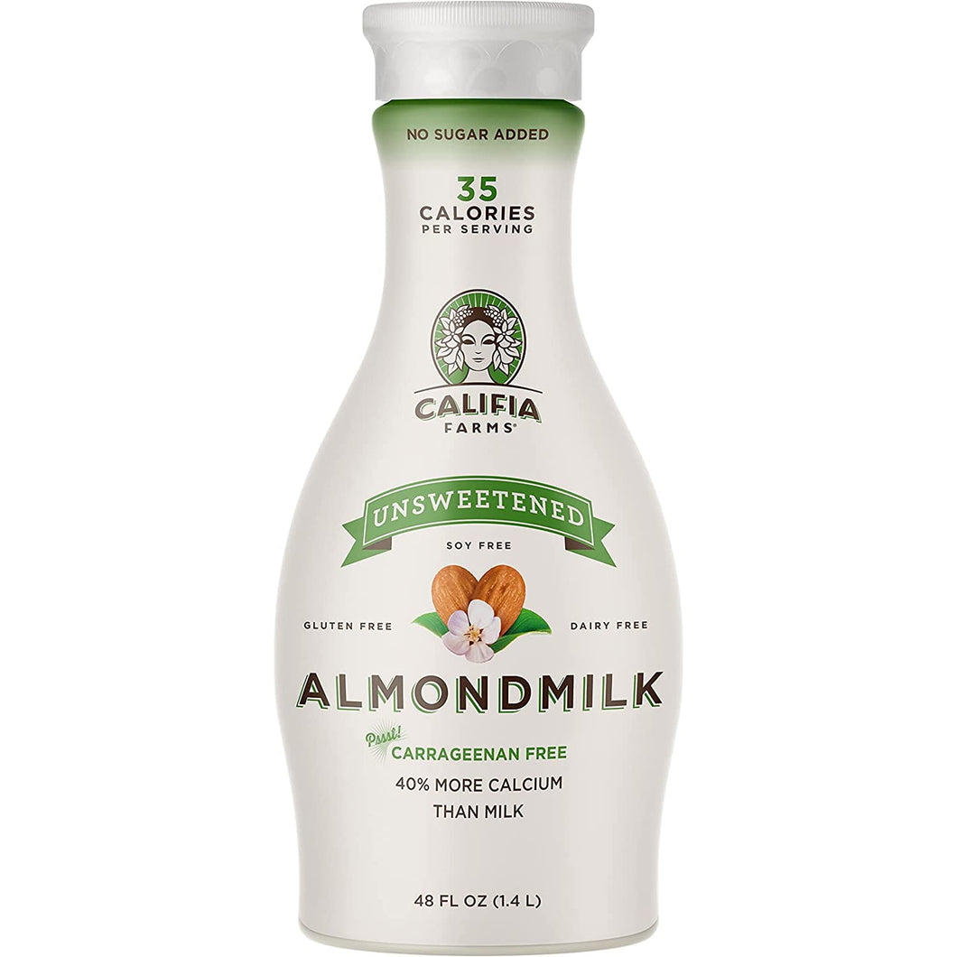 Califia Farms Dairy-Free Unsweetened Almond Milk, 48 Oz - Multi-Pack